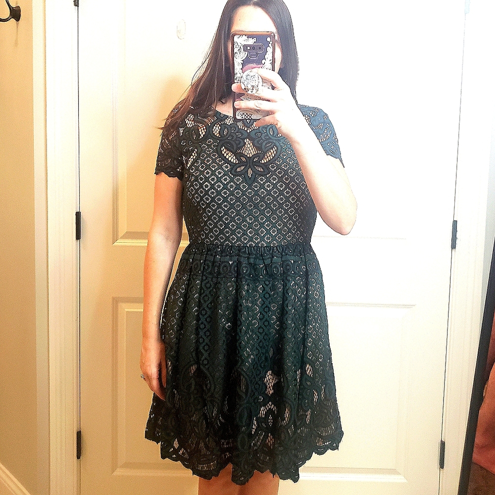 Lace Cut Out Dress